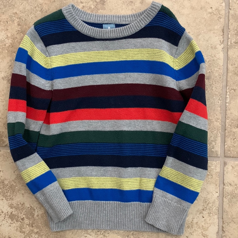 Baby Gap Boys Multi Color Striped Sweater